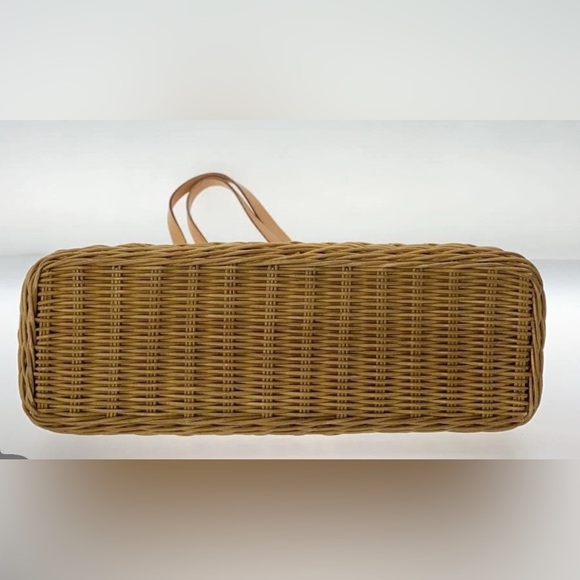 Lauren Ralph Lauren small wicker bottom floral  tote - Picture 3 of 16